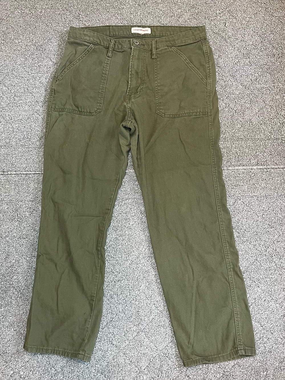 Lucky Brand Jeans 90s Loose High Rise Straight Denim Jeans Womens 10 Green